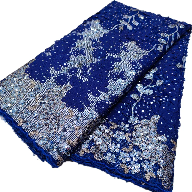 African Net Lace Fabric 2022 High Quality Nigerian 3D Sequins Embroidery French Mesh Lace Fabric 5 Yards For Sewing Clothes
African Net Lace Fabric 2022 High Quality Nigerian 3D Sequins Embroidery French Mesh Lace Fabric 5 Yards For Sewing Clothes