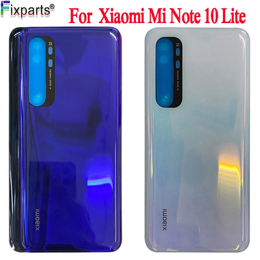 Новая крышка 6 47 дюйма для Xiaomi Mi Note 10 Lite Крышка батарейного отсека Задняя