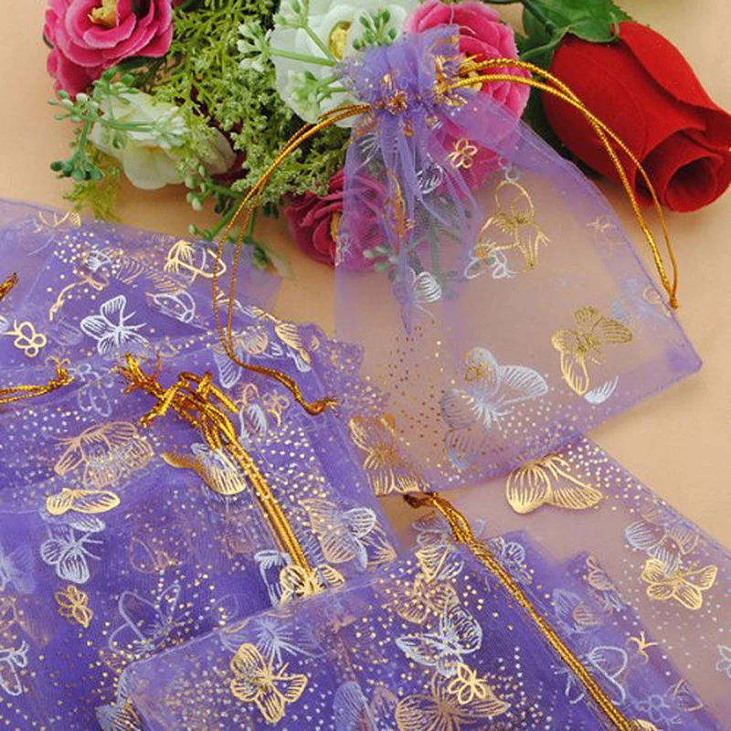 100pcs Christmas Wedding Voile Gift Bag Butterfly Organza Bag Jewelry Packing Drawstring Pouch 10x12cm
100pcs Christmas Wedding Voile Gift Bag Butterfly Organza Bag Jewelry Packing Drawstring Pouch 10x12cm