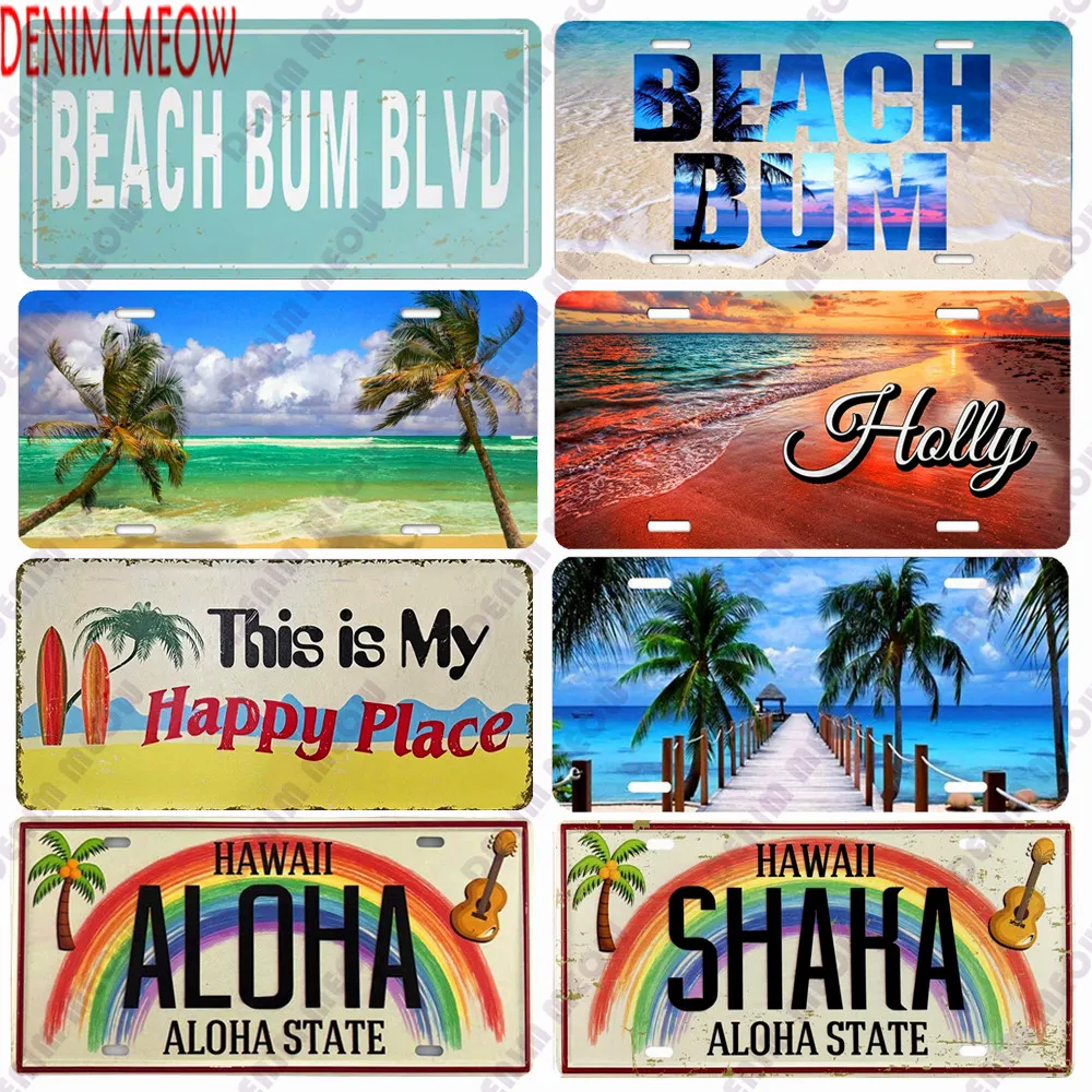 Beach License Vintage Plate Metal Tin Sign Decor Plate Summer Sandbeach Bar Pub Club Seaside Wall Decoration 30x15cm Size WY162
Beach License Vintage Plate Metal Tin Sign Decor Plate Summer Sandbeach Bar Pub Club Seaside Wall Decoration 30x15cm Size WY162