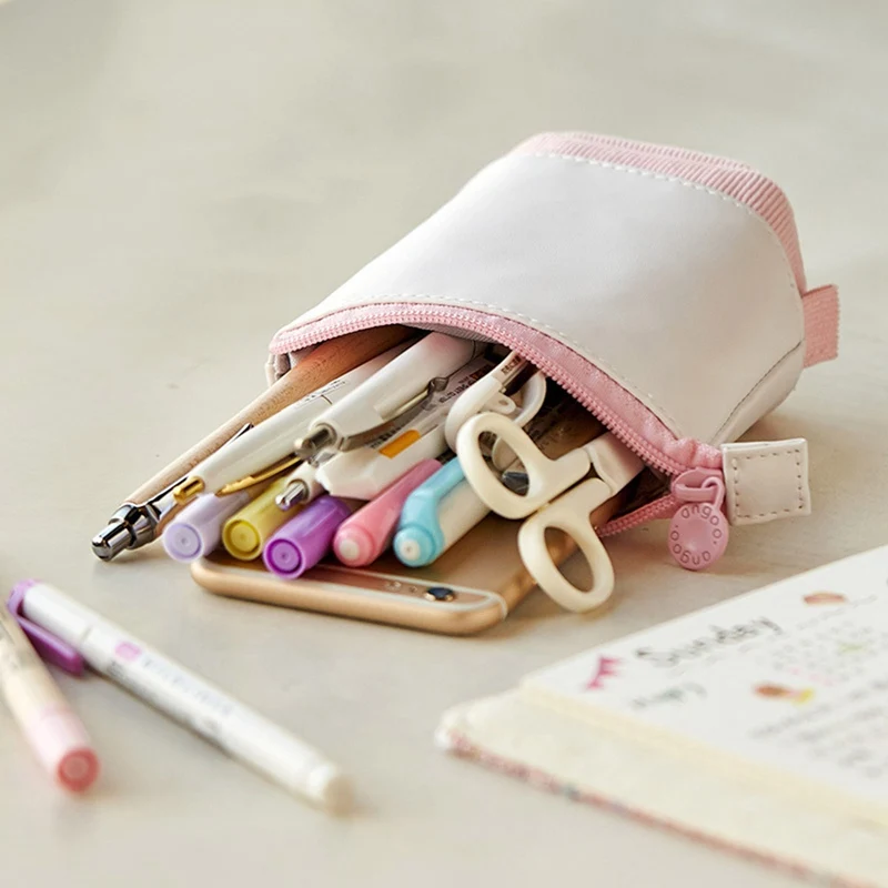 Creative Retractable pencil case school stationery Storage bag Kawaii Solid color Pen case cute pen holder gifts for kid pen bag
Creative Retractable pencil case school stationery Storage bag Kawaii Solid color Pen case cute pen holder gifts for kid pen bag