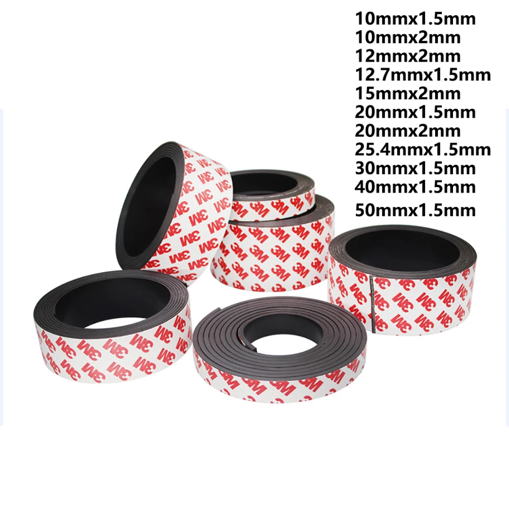 10 Meter Thickness 1.5/2mm Strong Flexible Magnet Strip Self Adhesive Magnetic Tape Rubber Refrigerator Magnet Tape 10-50mm Wide
10 Meter Thickness 1.5/2mm Strong Flexible Magnet Strip Self Adhesive Magnetic Tape Rubber Refrigerator Magnet Tape 10-50mm Wide