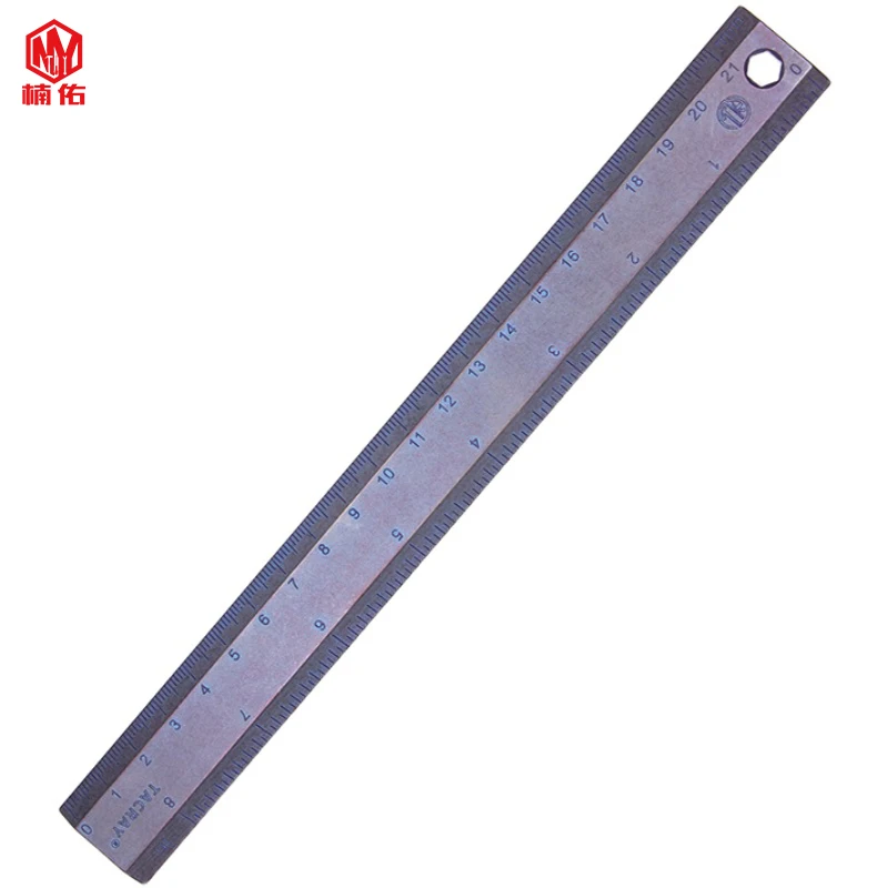 1PCS Titanium Alloy Single-Sided Student Ruler 21CM Office Appliance Retro Industrial Ruler EDC Tool 
1PCS Titanium Alloy Single-Sided Student Ruler 21CM Office Appliance Retro Industrial Ruler EDC Tool