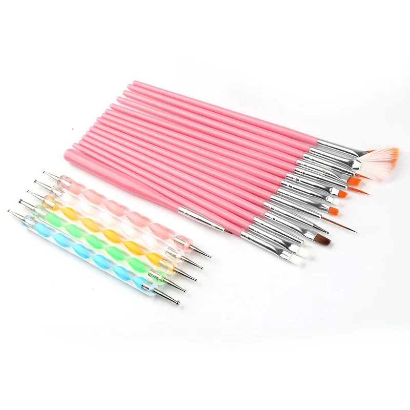 20PCS UV Gel Nail Art Design Set Dotting Pen Painting Drawing Polish Brush Pen Tools for DIY Nail Pattern Accessories for Girl
20PCS UV Gel Nail Art Design Set Dotting Pen Painting Drawing Polish Brush Pen Tools for DIY Nail Pattern Accessories for Girl
