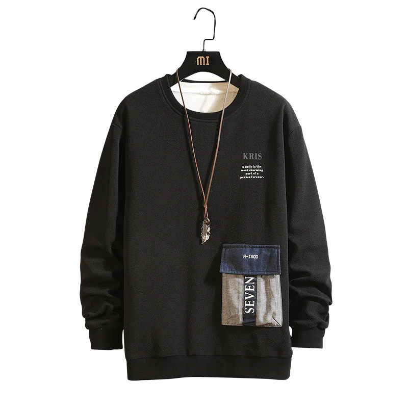 Men Letter Patches SweaterShirt Korean Style Hoodies Hip Hop Casual Stitching Pullovers Streetwear Size M-4XL;YA119
Men Letter Patches SweaterShirt Korean Style Hoodies Hip Hop Casual Stitching Pullovers Streetwear Size M-4XL;YA119