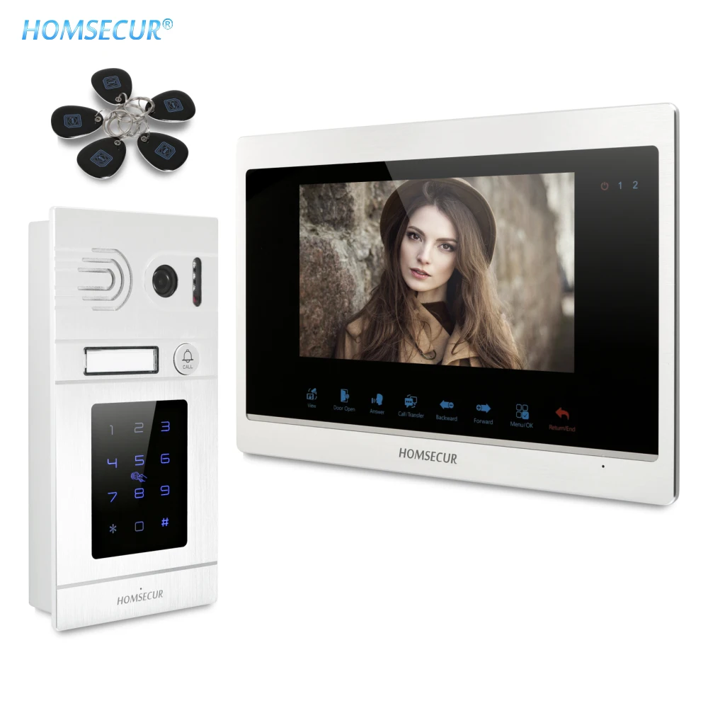 HOMSECUR Wired 7" Video Door Intercom System with Password IC Keyfob Unlock Flush Mount Outdoor Camera IP65 Motion Detection
HOMSECUR Wired 7" Video Door Intercom System with Password IC Keyfob Unlock Flush Mount Outdoor Camera IP65 Motion Detection