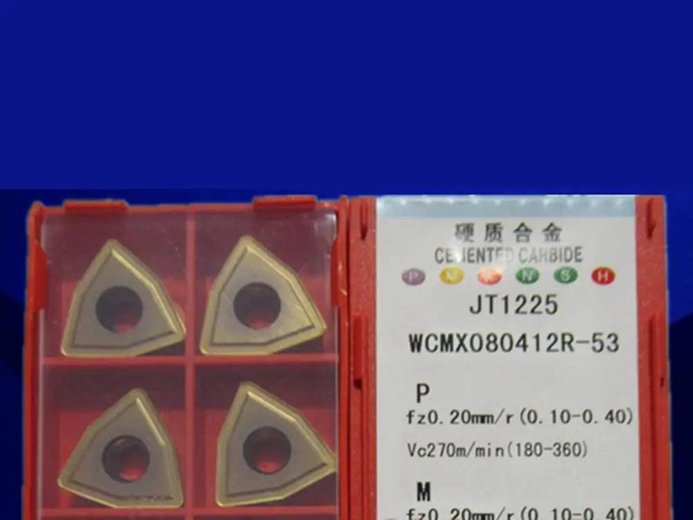 WCMX080412R-53 JT1225 CNC caribde inserts 10PCS