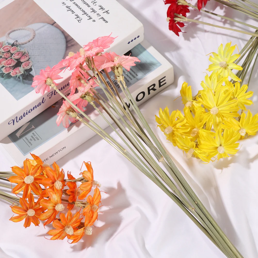 10 шт./букет разноцветные сушеные цветы из натурального материала | Дом и сад