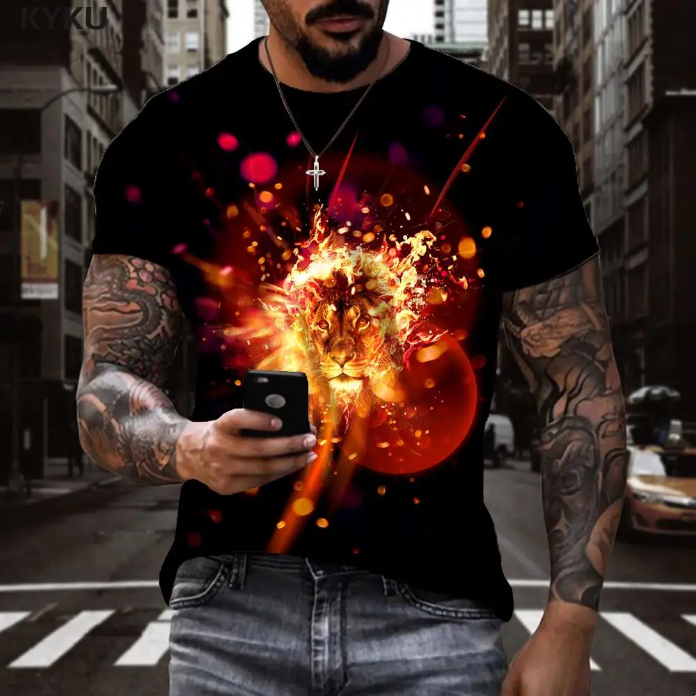 KYKU Brand Tiger T shirt Men Animal T-shirts 3d Harajuku Funny T shirts Hip Hop Tshirts Casual Mens Clothing T shirts Printed
KYKU Brand Tiger T shirt Men Animal T-shirts 3d Harajuku Funny T shirts Hip Hop Tshirts Casual Mens Clothing T shirts Printed