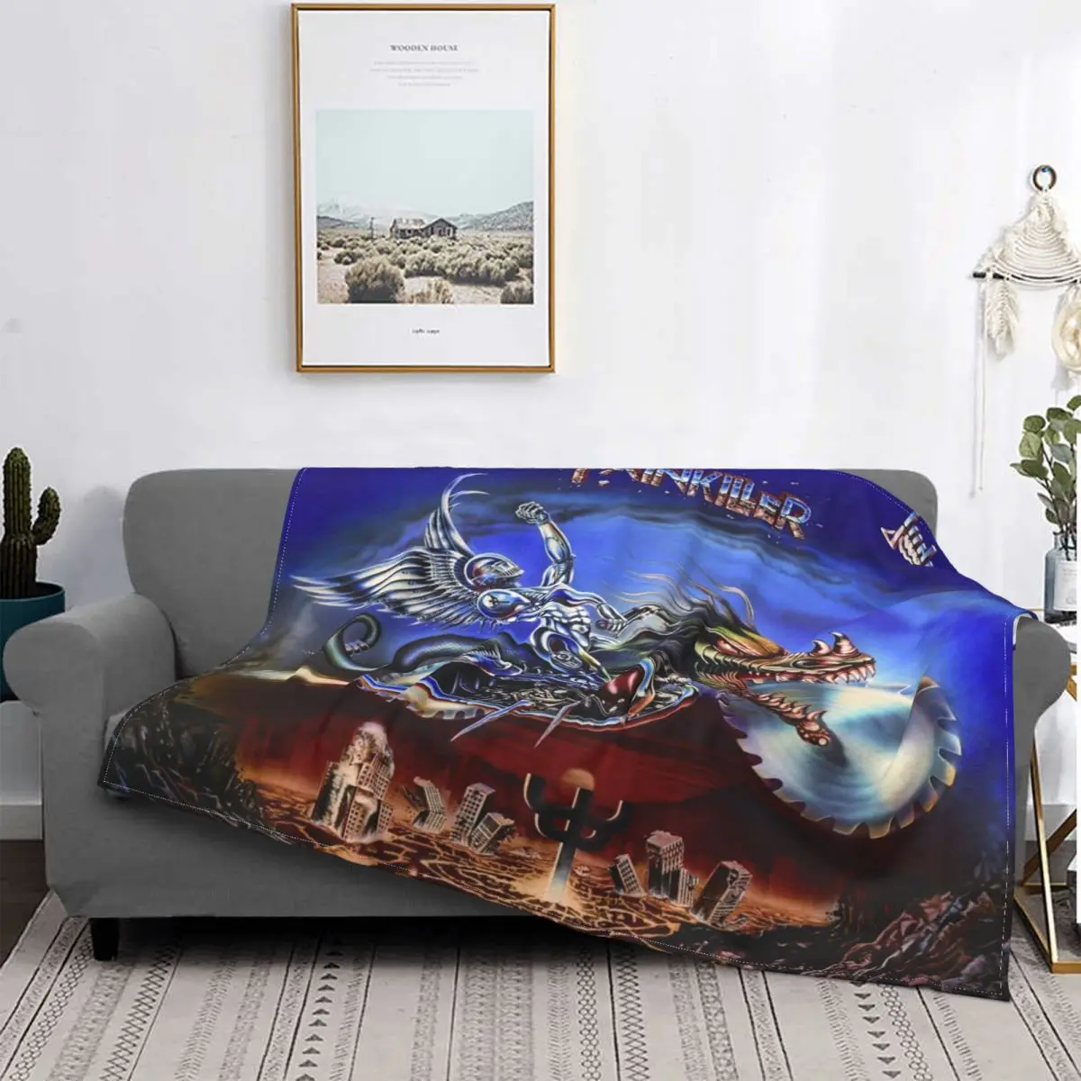 Manta 3D de Judas Priest Firepower, colcha a cuadros, edredón Kawaii, toalla de playa de lujo 
Manta 3D de Judas Priest Firepower, colcha a cuadros, edredón Kawaii, toalla de playa de lujo