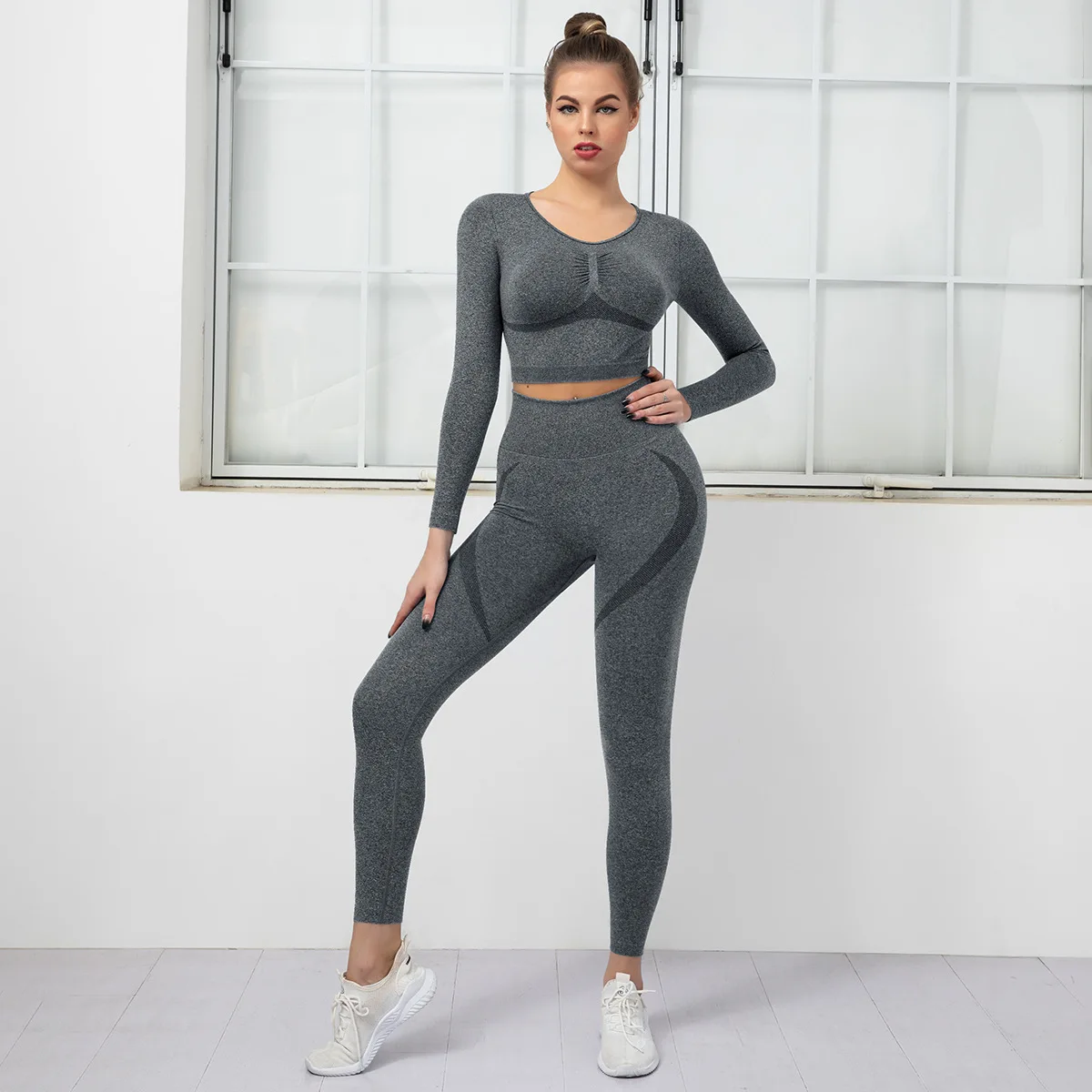 Yoga Clothing Set Sports Suit Women Sportswear Sports Outfit Fitness Set Gym Seamless Workout Clothes Athletic Wear For Women 
Yoga Clothing Set Sports Suit Women Sportswear Sports Outfit Fitness Set Gym Seamless Workout Clothes Athletic Wear For Women