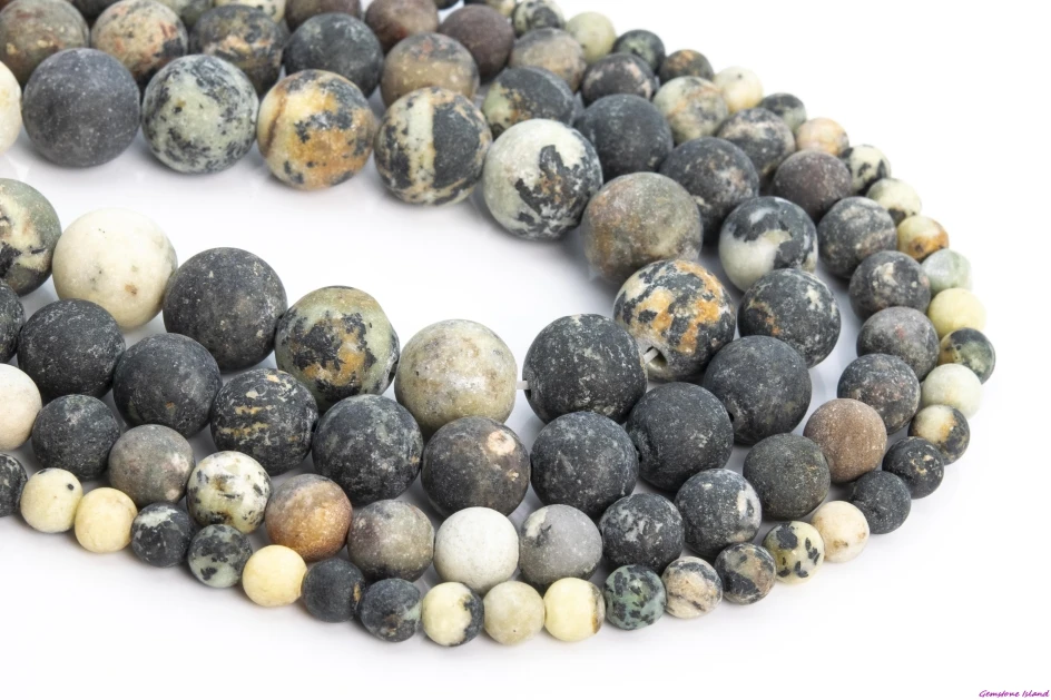 GemIsland, Matte Gray Natural Gemstone Loose Beads Round Shape Size Options 6/8/10mm for Jewelry Making
GemIsland, Matte Gray Natural Gemstone Loose Beads Round Shape Size Options 6/8/10mm for Jewelry Making