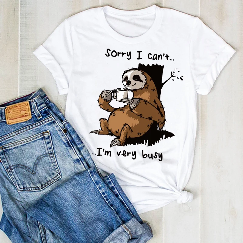 Women Lady Sloth Summer Moon Night Cute Cartoon Ladies Tees Tshirts Womens Female Tops Shirt Clothes Graphic Clothing T-shirts
Women Lady Sloth Summer Moon Night Cute Cartoon Ladies Tees Tshirts Womens Female Tops Shirt Clothes Graphic Clothing T-shirts