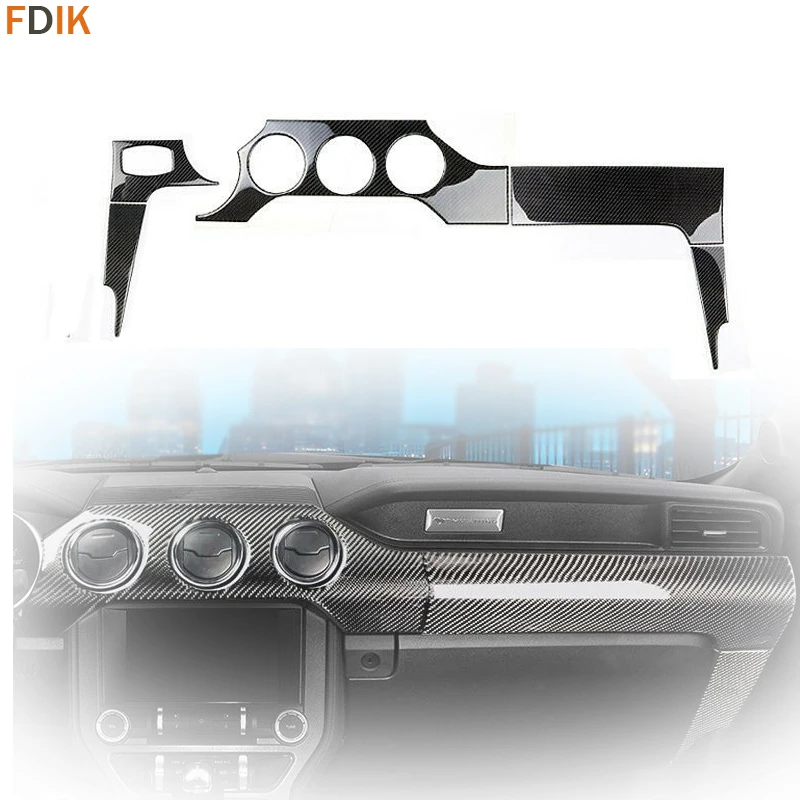 Interior Real Carbon Fiber Dashboard Instrument Panel Cover Trim Kit Set Overlay Accessories for Ford Mustang 2015-2019
Interior Real Carbon Fiber Dashboard Instrument Panel Cover Trim Kit Set Overlay Accessories for Ford Mustang 2015-2019