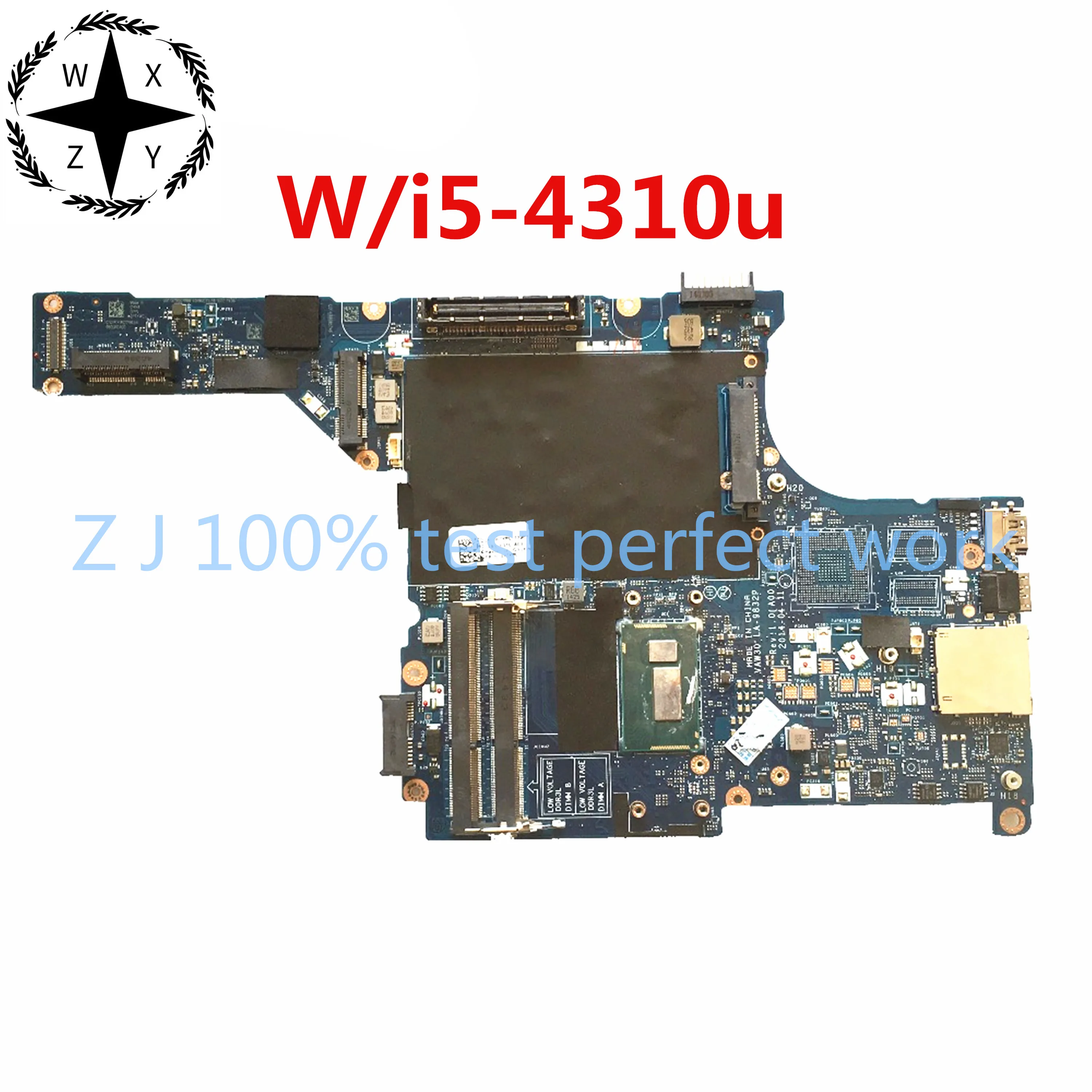 Материнская плата для ноутбука DELL E5440 VAW30 LA-9832P с SR1EE i5-4310u 2 0 GHz CN-0PTKWC 0PTKWC MB 100%