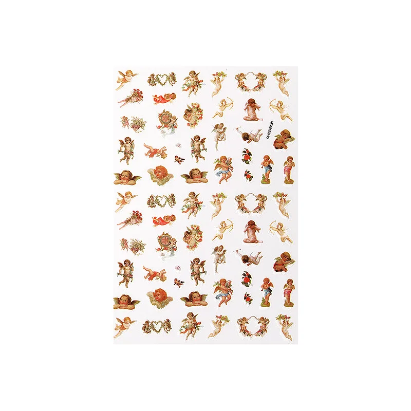 1Sheet Y2k Nails 3D Angel Flower Pattern Nail Stickers Cupid Self-Adhesive Transfer Decals Slider DIY Tips Nail Art Decorations
1Sheet Y2k Nails 3D Angel Flower Pattern Nail Stickers Cupid Self-Adhesive Transfer Decals Slider DIY Tips Nail Art Decorations