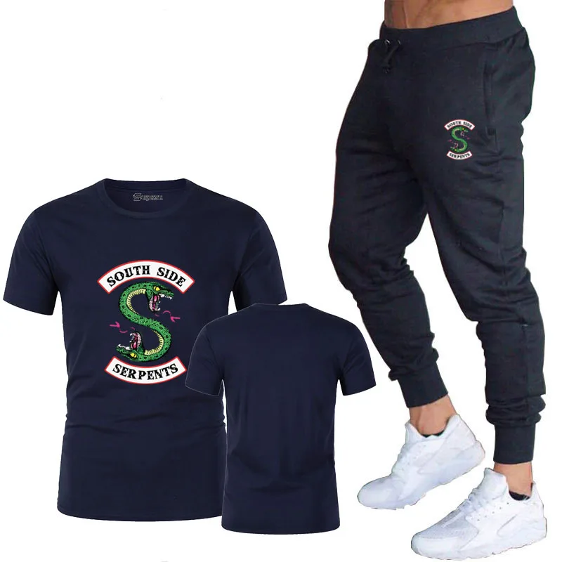 Spring and autumn T-shirt + sports pants men's sports leisure suit fashion trend personalized printing loose elastic Leggings
Spring and autumn T-shirt + sports pants men's sports leisure suit fashion trend personalized printing loose elastic Leggings