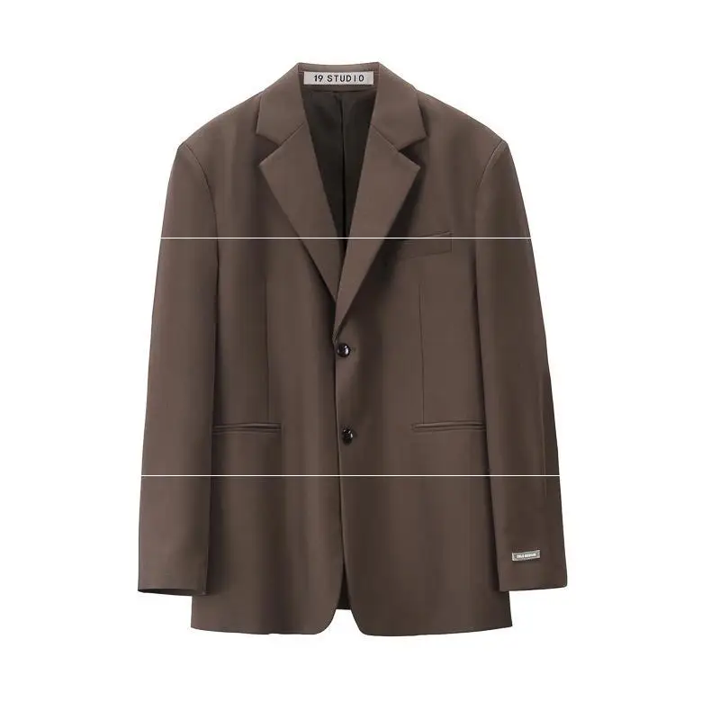 Vintage brown men's suit casual niche design loose blazer
Vintage brown men's suit casual niche design loose blazer