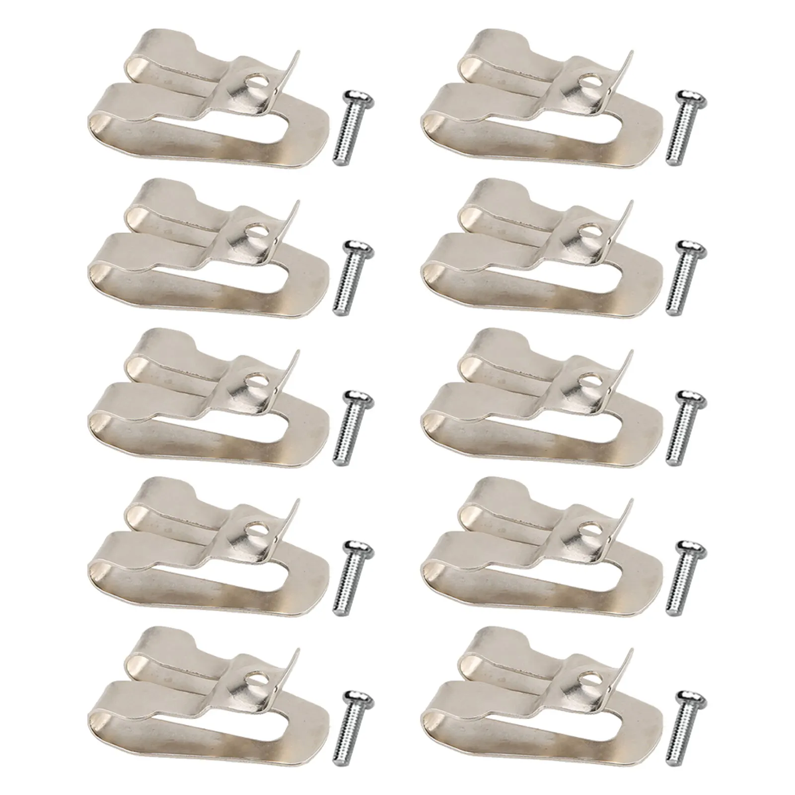 10pcs Professional Power Tool Belt Hook Clips Silver Electric Drill Buckle Mini Accessories Manganese Steel Fit For DCD740B
10pcs Professional Power Tool Belt Hook Clips Silver Electric Drill Buckle Mini Accessories Manganese Steel Fit For DCD740B