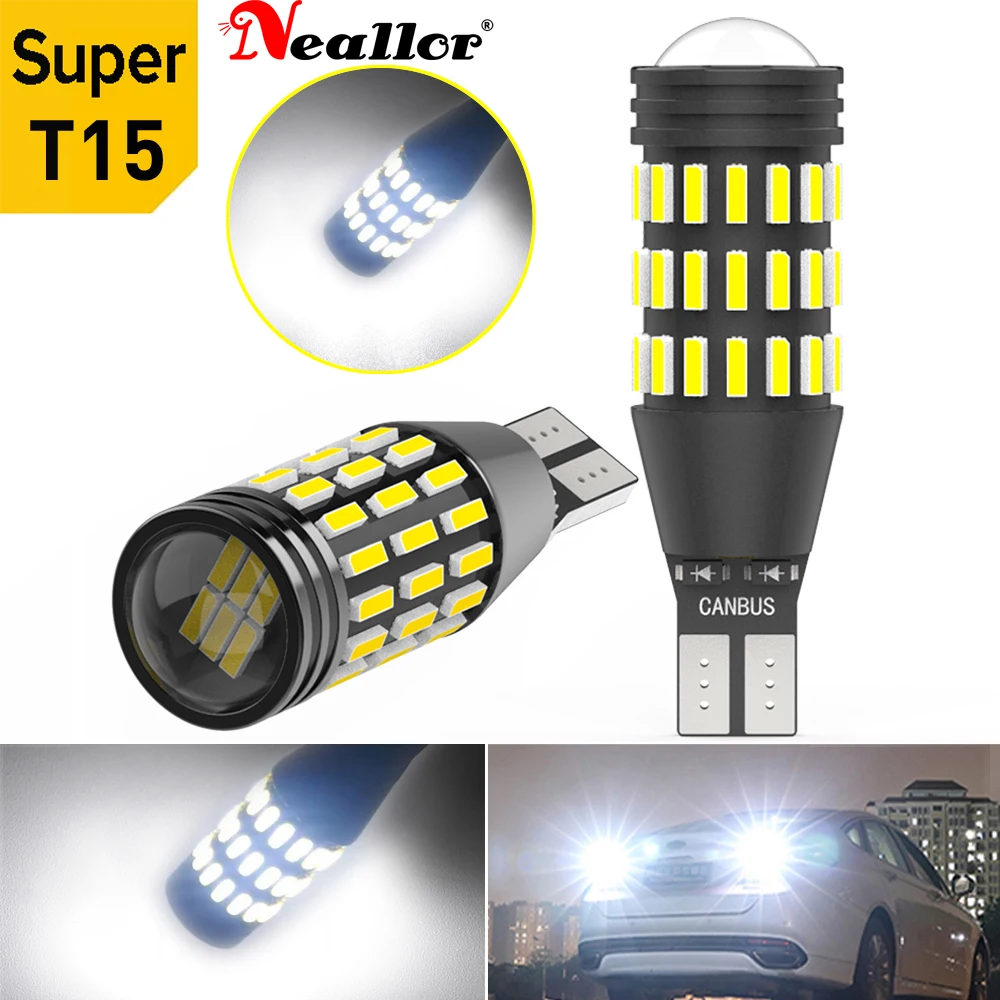 2x Car Signal Light T15 W16W LED Bulb 912 921 4014 LED Lights Canbus No error High Power White DC 12V Reverse Back Parking Lamps
2x Car Signal Light T15 W16W LED Bulb 912 921 4014 LED Lights Canbus No error High Power White DC 12V Reverse Back Parking Lamps