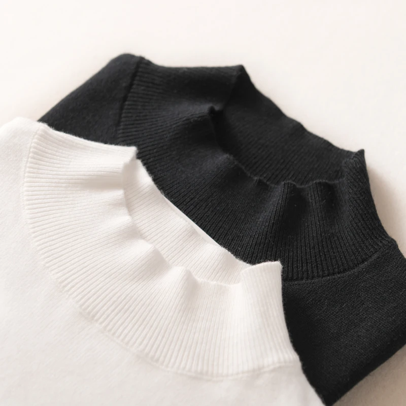 Autumn and winter new sweater simple half high neck woolen sweater women short cashmere sweater with knitted bottoming shirt
Autumn and winter new sweater simple half high neck woolen sweater women short cashmere sweater with knitted bottoming shirt