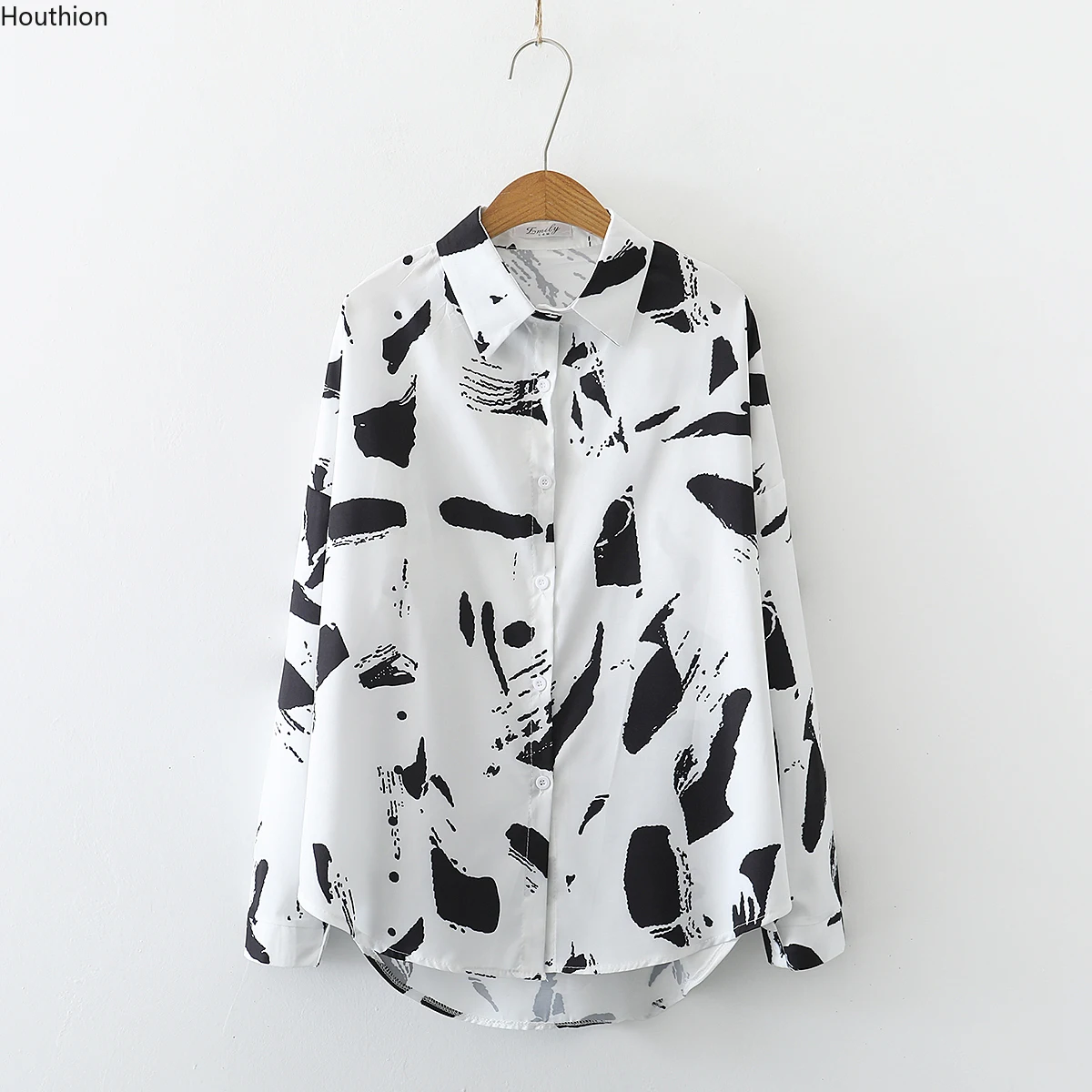 Summer Women's Blouses Chiffon Polo Shirts Casual Shirt Loose Top New Long Sleeve Print Female Clothing Houthion
Summer Women's Blouses Chiffon Polo Shirts Casual Shirt Loose Top New Long Sleeve Print Female Clothing Houthion