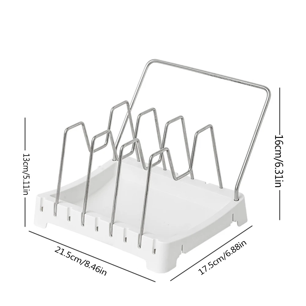 Pan Lid Organizer Adjustable Pan and Lid Rack Kitchen Cookware Bakeware Holder Stainless Steel Pantry Cabinet Storage Rack
Pan Lid Organizer Adjustable Pan and Lid Rack Kitchen Cookware Bakeware Holder Stainless Steel Pantry Cabinet Storage Rack