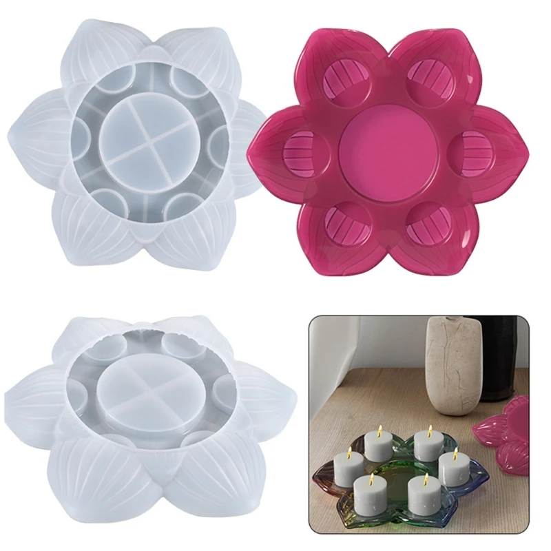 Practical Lotus Flower Silicone Mold Candle Mold Handmade Easy to Release No Residue for Home Table Decoration DIY Craft
Practical Lotus Flower Silicone Mold Candle Mold Handmade Easy to Release No Residue for Home Table Decoration DIY Craft