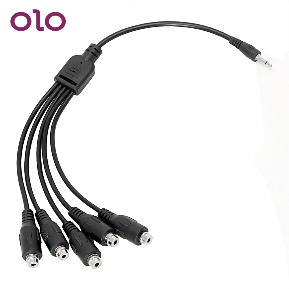 Кабель адаптер OLO 5 в 1 для электростимуляции Кольца пениса Анальная пробка секс
