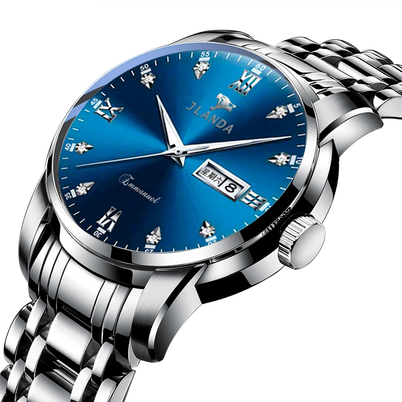 JLANDA Fashion Atmosphere Quartz Waterproof Date Luminous Sports Brand Steel Strap Clock Casual Men Relogio Masculino J6609
JLANDA Fashion Atmosphere Quartz Waterproof Date Luminous Sports Brand Steel Strap Clock Casual Men Relogio Masculino J6609