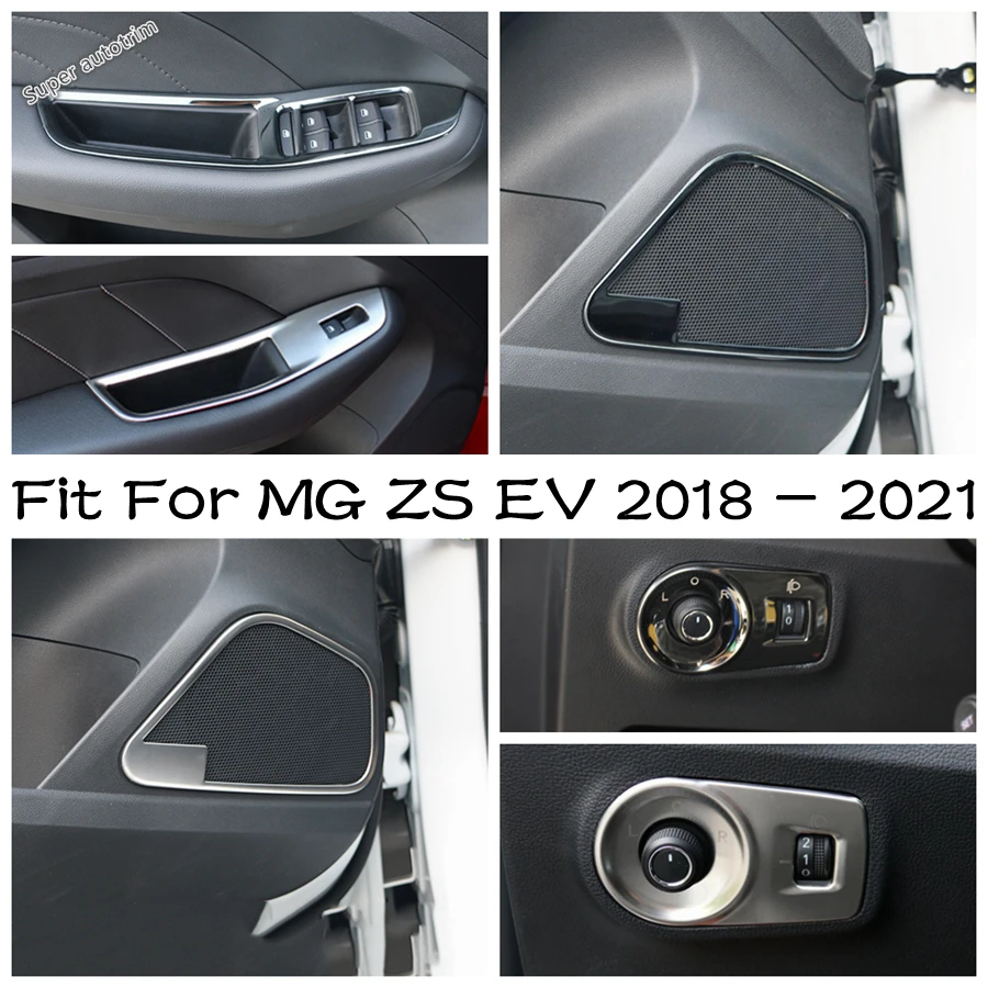 Door Stereo Speaker / Mirror Adjustment / Glass Switch Cover Trim Stainless Steel Interior Accessories For MG ZS EV 2018 - 2021
Door Stereo Speaker / Mirror Adjustment / Glass Switch Cover Trim Stainless Steel Interior Accessories For MG ZS EV 2018 - 2021