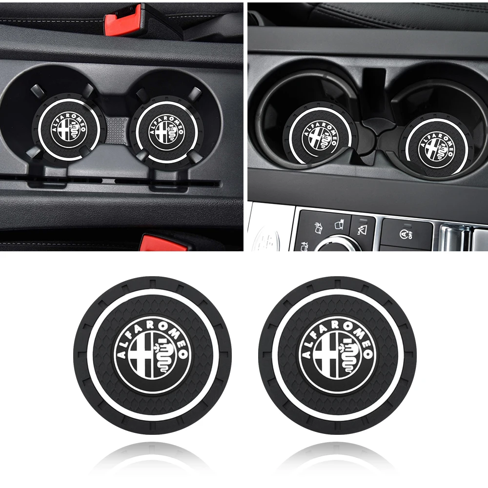 2PCS Car Coaster Cup Holder Non-slip Mat Car Styling Personality Interior For Alfa Romeo Giulia Giulietta 159 156 MITO Stelvio 1
2PCS Car Coaster Cup Holder Non-slip Mat Car Styling Personality Interior For Alfa Romeo Giulia Giulietta 159 156 MITO Stelvio 1