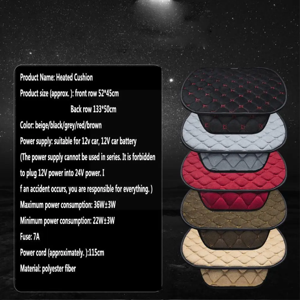 Car Heating Pad 12v Car Winter Warm Cover Chair Rear Heating Pad Heating Pad Pad J3f2
Car Heating Pad 12v Car Winter Warm Cover Chair Rear Heating Pad Heating Pad Pad J3f2