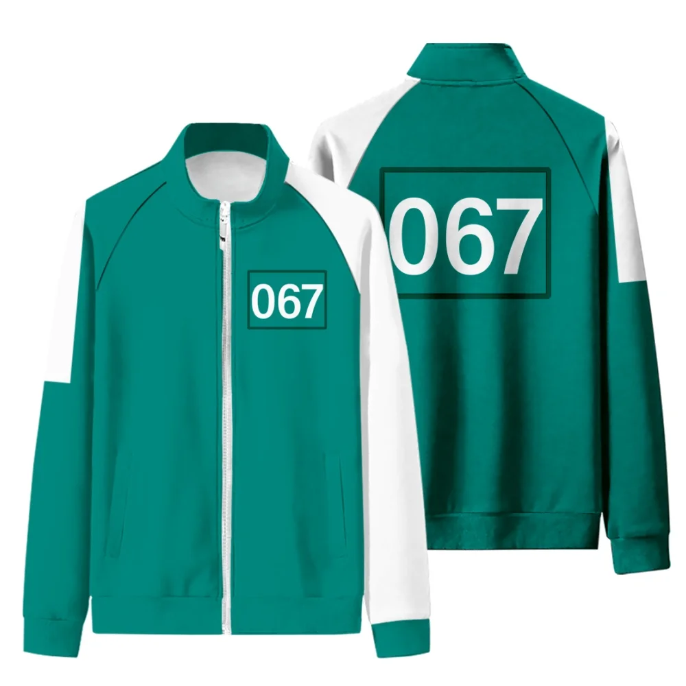 New Arrival 3D Squid Game Stand-up Collar Zipper Hoodies Men Sweatshirts Women Unisex Coats Harajuku Hip Hop Kids Zip Jacket
New Arrival 3D Squid Game Stand-up Collar Zipper Hoodies Men Sweatshirts Women Unisex Coats Harajuku Hip Hop Kids Zip Jacket