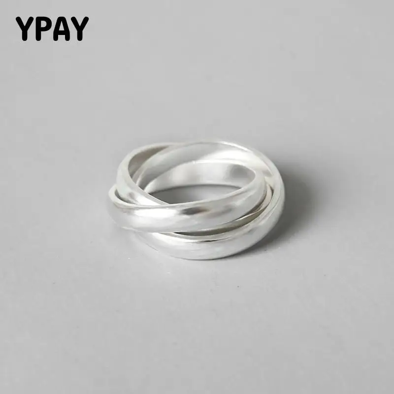 YPAY S990 серебряные кольца для женщин, высокое качество, матовые, три круга, Открытое кольцо, ювелирные изделия, Прямая поставка YMR518
YPAY S990 серебряные кольца для женщин, высокое качество, матовые, три круга, Открытое кольцо, ювелирные изделия, Прямая поставка YMR518