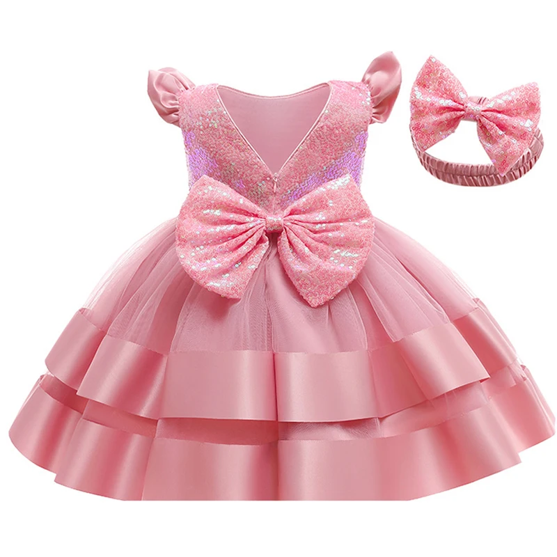 Girls Evening Dress for1 to 5Years Old Baby Princess Birthday Wedding Party Bow Sequins Cake Dresses Children Christmas Costumes
Girls Evening Dress for1 to 5Years Old Baby Princess Birthday Wedding Party Bow Sequins Cake Dresses Children Christmas Costumes