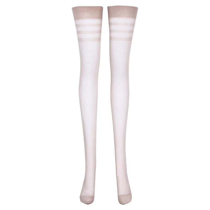Women Thigh High Stockings Stripes Overknee Anti-slip Silicone Silk Pantyhose A2UB
Women Thigh High Stockings Stripes Overknee Anti-slip Silicone Silk Pantyhose A2UB