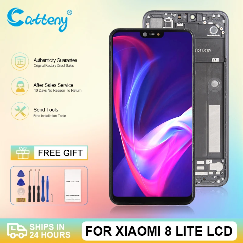 ЖК-дисплей 6,26 дюйма для Xiaomi 8 lite с сенсорным экраном и дигитайзером в сборе
ЖК-дисплей 6,26 дюйма для Xiaomi 8 lite с сенсорным экраном и дигитайзером в сборе