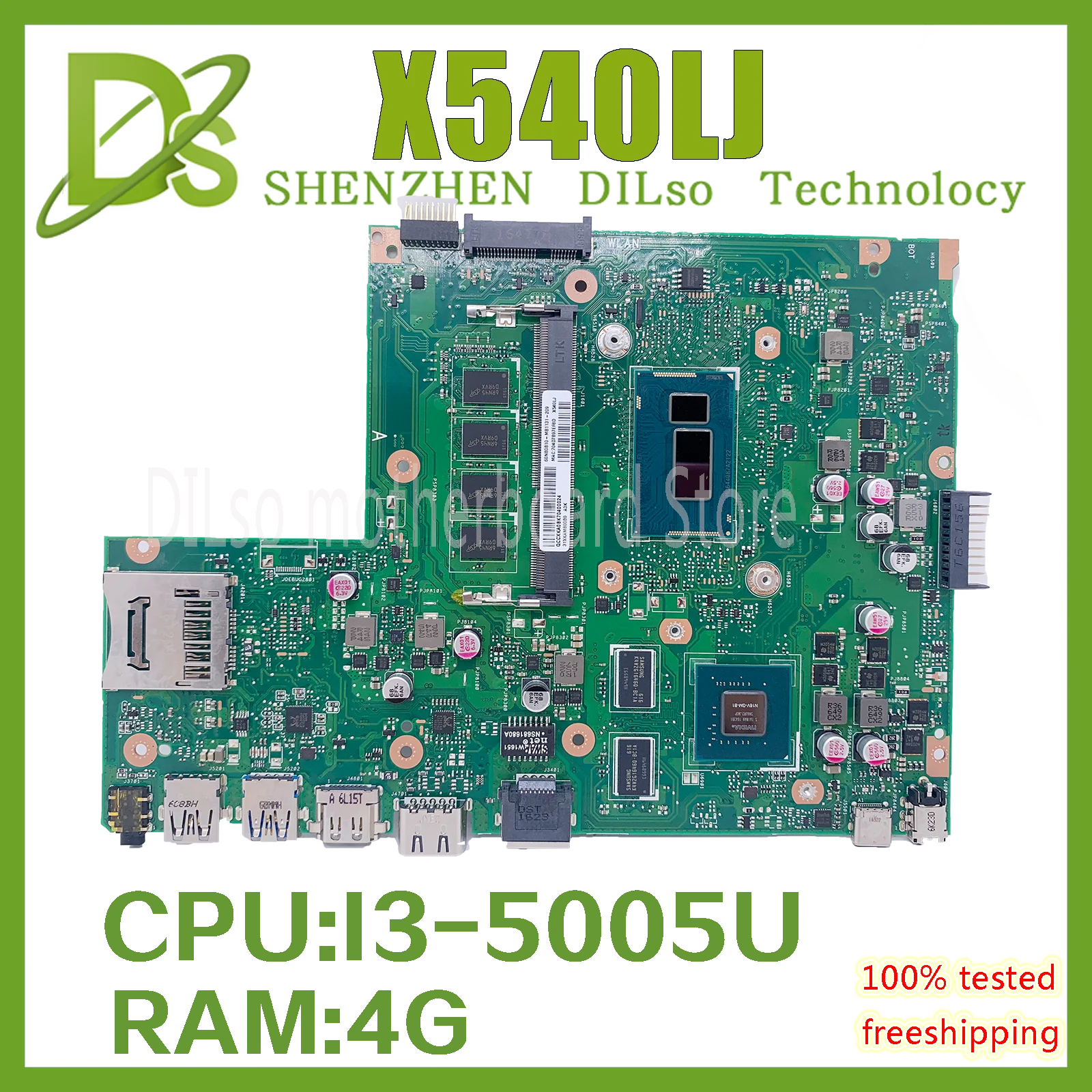 KEFU The new X540LJ Motherboard for ASUS X540L F540L X540LJ X540L Laptop Motherboard With I3-5005U GT920M 100% fully test
KEFU The new X540LJ Motherboard for ASUS X540L F540L X540LJ X540L Laptop Motherboard With I3-5005U GT920M 100% fully test
