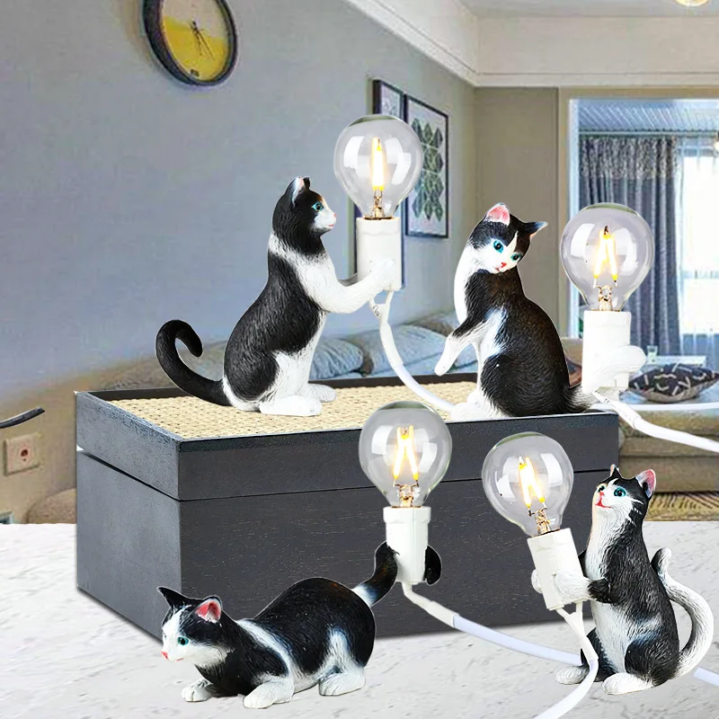 KITTEN ANIMAL NIGHT LIGHT BEDROOM STUDY CREATIVE DECORATION CLOTHING STORE READING DESK LAMP CUTE MINI LED NORDIC BLACK
KITTEN ANIMAL NIGHT LIGHT BEDROOM STUDY CREATIVE DECORATION CLOTHING STORE READING DESK LAMP CUTE MINI LED NORDIC BLACK
