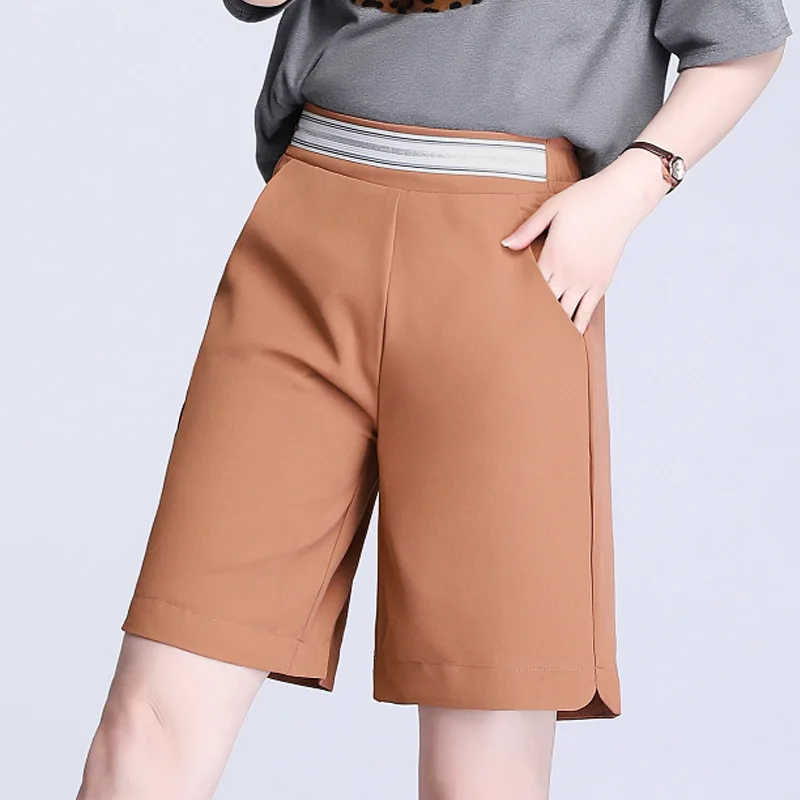 High Elastic Waist Wide Leg Short Pants Women's Summer Loose Straight bermuda Shorts Fashion Large Size Shorts
High Elastic Waist Wide Leg Short Pants Women's Summer Loose Straight bermuda Shorts Fashion Large Size Shorts