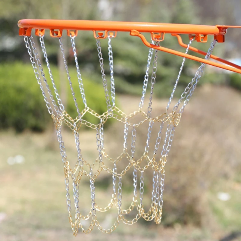 New Sale Ran Color Basketball Classic Sports Basketball Net Outdoor Galvanized Steel Chain Durable Basketball Target Net
New Sale Ran Color Basketball Classic Sports Basketball Net Outdoor Galvanized Steel Chain Durable Basketball Target Net