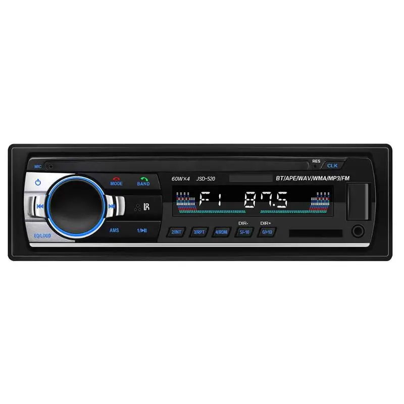 Автомагнитола ALLOYSEED 1 Din 12 В JSD-520C-B стереомагнитола FM-радио AUX Выход USB MP3