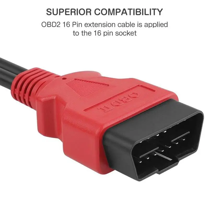Car Repair OBD2 16 Pin Y Splitter Extension Cable 12 Inch/30cm Male to Dual Female Connector Cable J1962 Ports 26AWG Adapter 
Car Repair OBD2 16 Pin Y Splitter Extension Cable 12 Inch/30cm Male to Dual Female Connector Cable J1962 Ports 26AWG Adapter