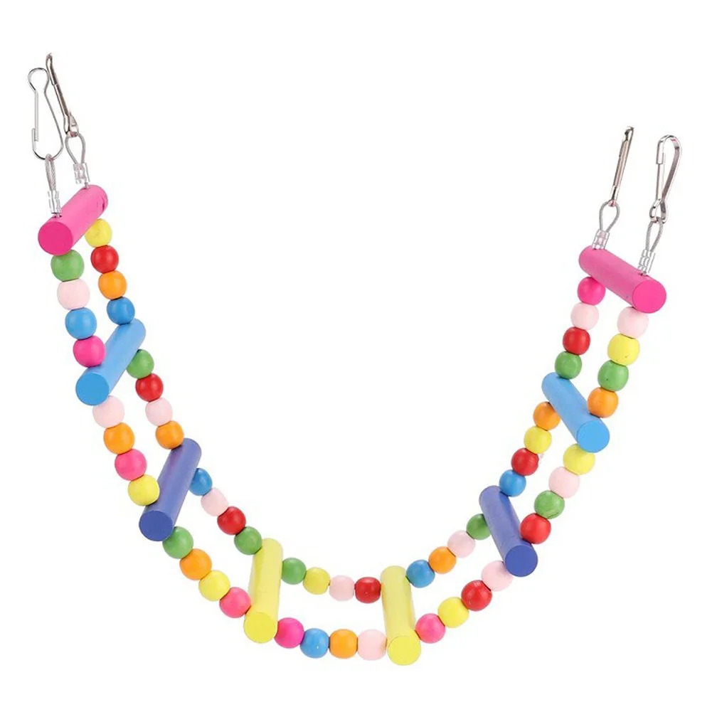 Bird Ladder Toys for Parrot Pet Swings Chew Hanging Bridge Wooden Rainbow Ladder for Cockatiel Conure Parakeet Macaw Budgie
Bird Ladder Toys for Parrot Pet Swings Chew Hanging Bridge Wooden Rainbow Ladder for Cockatiel Conure Parakeet Macaw Budgie