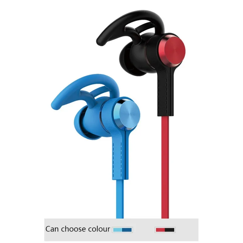 Беспроводные bluetooth-наушники Металлические Магнитные стерео спортивные бас