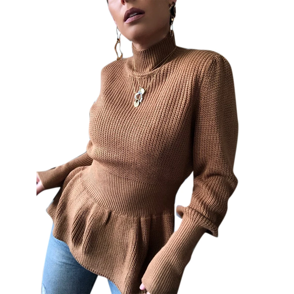 Turtleneck Sweater Women Knitting Clothes Long Sleeve Waist Slim Jumpers Pleated Office Lady Ruffles Hem Female Tops Pullovers
Turtleneck Sweater Women Knitting Clothes Long Sleeve Waist Slim Jumpers Pleated Office Lady Ruffles Hem Female Tops Pullovers