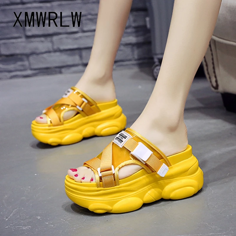 XMWRLW Thick Sole Summer Slippers For Women Shoes Fashion Buckle High Heels Wedges Shoes Woman Summer Shoe Ladies Beach Slippers
XMWRLW Thick Sole Summer Slippers For Women Shoes Fashion Buckle High Heels Wedges Shoes Woman Summer Shoe Ladies Beach Slippers