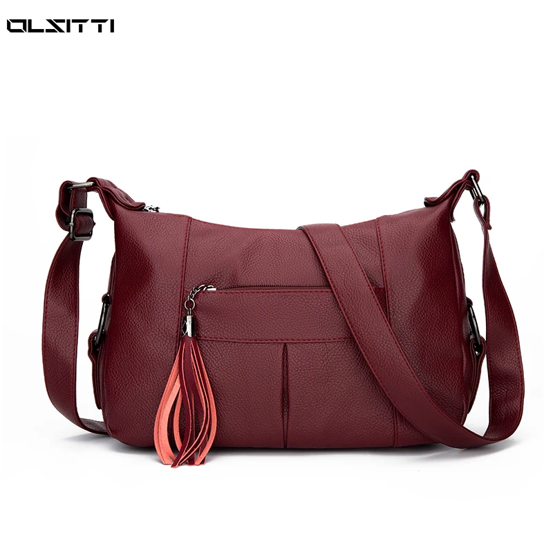 Solid Color Simple Tassel Crossbody Shoulder Bags for Women 2021 Designer Soft Leather Zipper Ladies Travel Messenger Bag
Solid Color Simple Tassel Crossbody Shoulder Bags for Women 2021 Designer Soft Leather Zipper Ladies Travel Messenger Bag