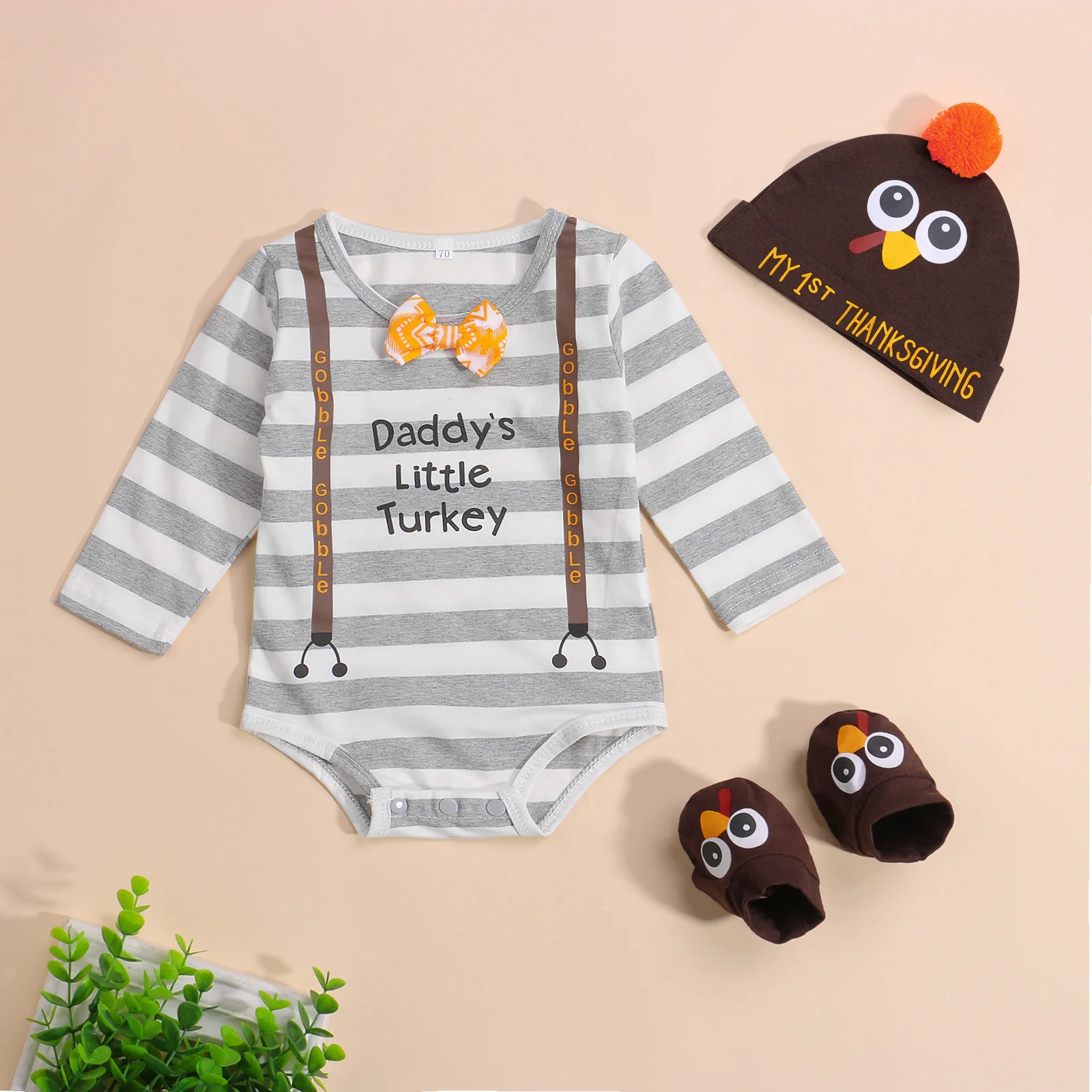 Baby Clothing Striped Letter Printed Long Sleeves Jumpsuit Cartoon Socks Hat Kids Girls Boys Spring Autumn Cotton Outfits Set
Baby Clothing Striped Letter Printed Long Sleeves Jumpsuit Cartoon Socks Hat Kids Girls Boys Spring Autumn Cotton Outfits Set
